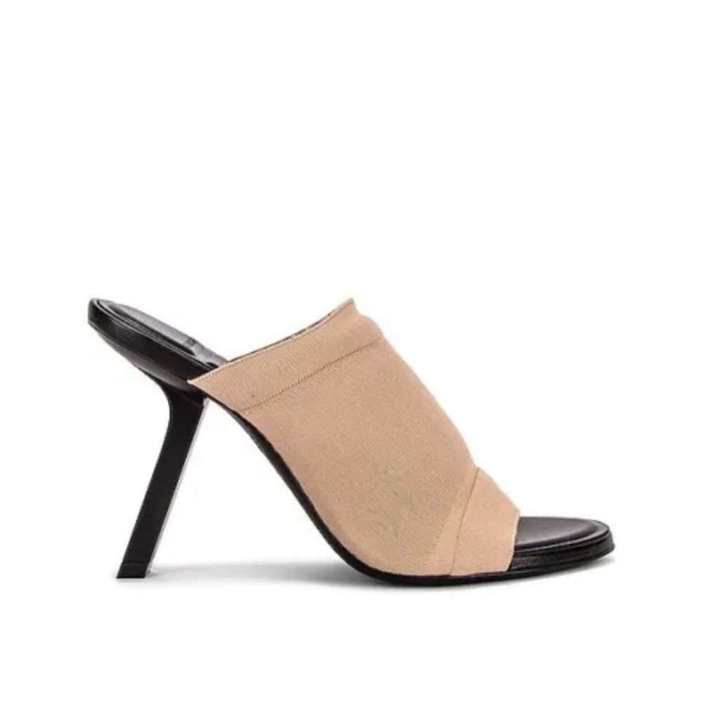 Balenciaga stretch pull on mules sandals heels 38.5